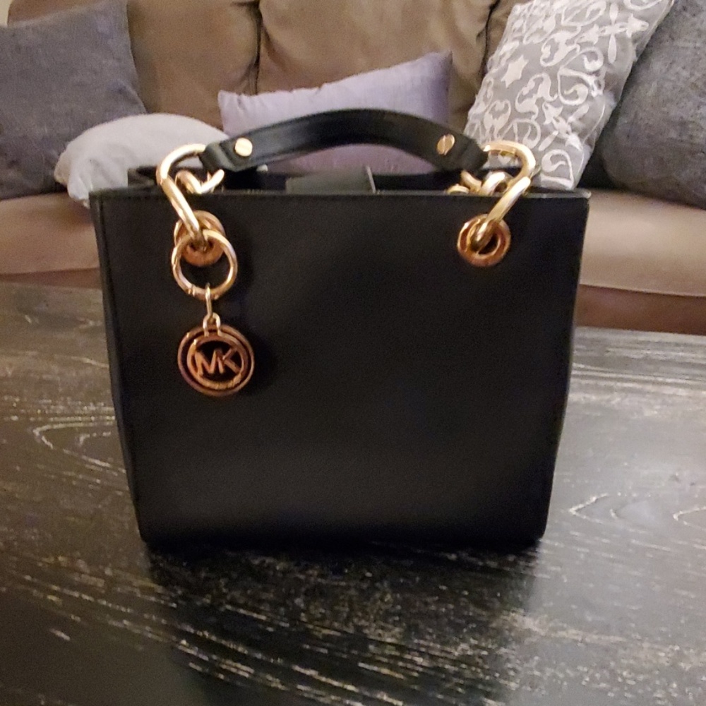 Michael Kors black mini handbag